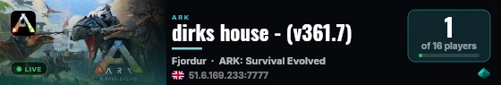 dirks house - (v361.7) live status badge