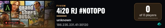 4i20 RJ #NOTOPO live status badge
