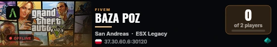 BAZA POZ live status badge