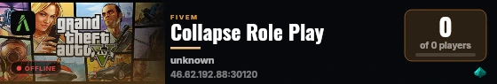 Collapse Role Play live status badge