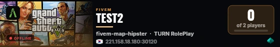 TEST2 live status badge