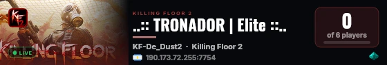 ..:: TRONADOR | Elite ::.. live status badge