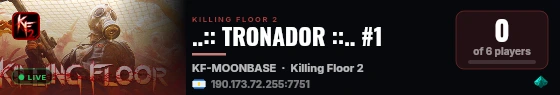 ..:: TRONADOR ::.. #1 live status badge
