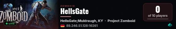 HellsGate live status badge