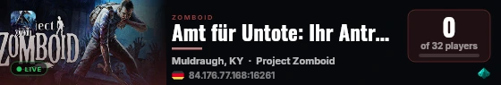Amt für Untote: Ihr Antrag auf Überleben wurde abgelehnt. live status badge