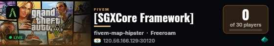 [SGXCore Framework] live status badge
