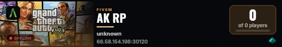 AK RP live status badge