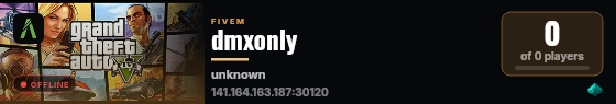 dmxonly live status badge