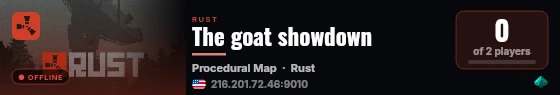 The goat showdown live status badge