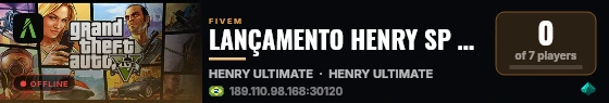 LANÇAMENTO HENRY SP 2025  live status badge