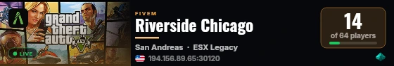 Riverside Chicago  live status badge