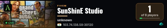 SunShinE Studio live status badge