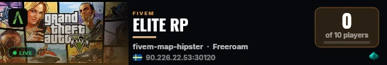 ELITE RP live status badge