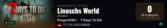 Linoschs World live status badge