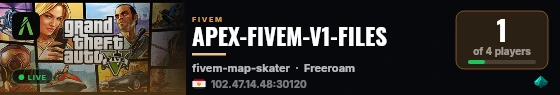 APEX-FIVEM-V1-FILES live status badge