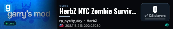 HerbZ NYC Zombie Survival RPG -Fast DL- live status badge