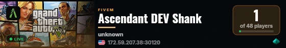 CyberNights Roleplay BETA live status badge