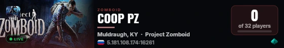 COOP PZ live status badge