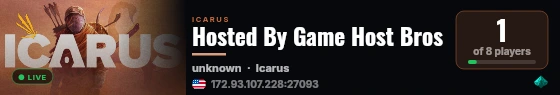 Hosted By Game Host Bros live status badge