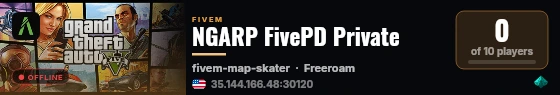 NGARP FivePD Private live status badge