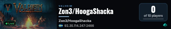 Zon3/HoogaShacka live status badge