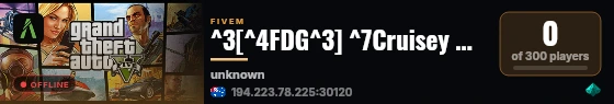 ^3[^4FDG^3] ^7Cruisey Development City live status badge