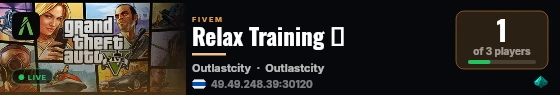 Relax Training ⭐ live status badge