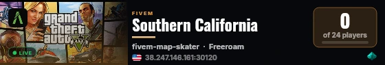 Southern California live status badge