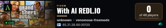 With AI REDL.IO live status badge