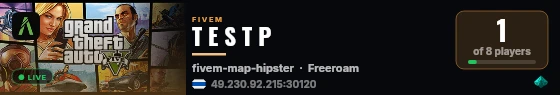 T E S T P live status badge