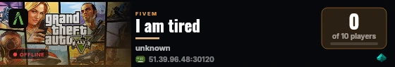 I am tired live status badge
