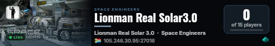 Lionman Real Solar3.0 live status badge