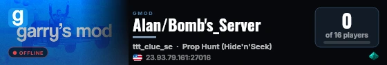 Alan/Bomb's_Server live status badge