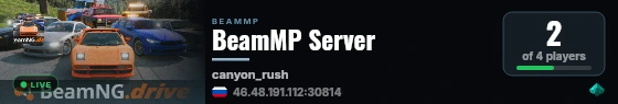 BeamMP Server live status badge