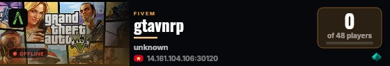 gtavnrp live status badge