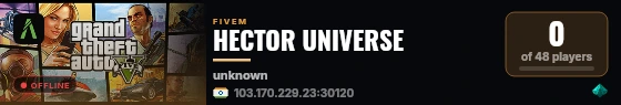 HECTOR UNIVERSE live status badge