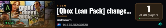 [Qbox Lean Pack] change-me live status badge