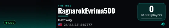 RagnarokEvrima500 live status badge