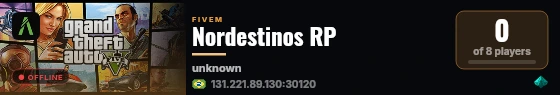 Nordestinos RP  live status badge