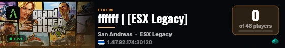 ffffff | [ESX Legacy] live status badge