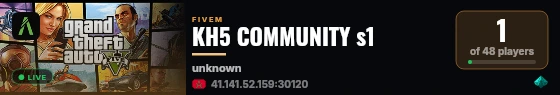 KH5 COMMUNITY s1 live status badge
