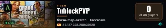 TublockPVP live status badge