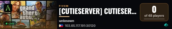 [CUTIESERVER] CUTIESERVER live status badge