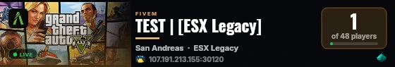 TEST | [ESX Legacy] live status badge
