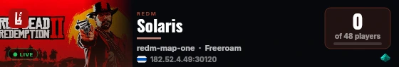 [FiveM Basic Server] Living-City live status badge