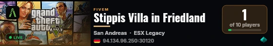 Stippis Villa in Friedland live status badge