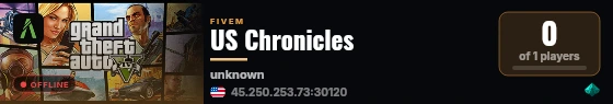 US Chronicles live status badge
