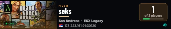 seks live status badge