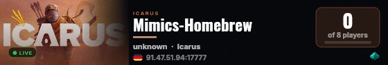 Mimics-Homebrew live status badge