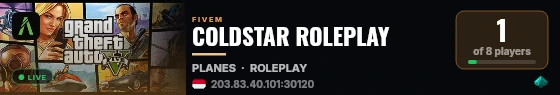 COLDSTAR ROLEPLAY live status badge